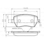 BOS-0986495414 - BALATA FREN ON ( RENAULT : CLIO III ''1.2 16V -1.4-1.5 DCI- 1.6 16V'' - MODUS 04>/ NISSAN : MICRA K12 03>10/ NOTE 07>11 / DACIA DUSTER 10>13 ) ( 410608481R )